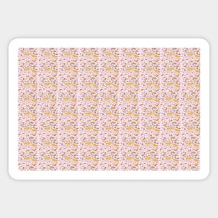 pink chick pattern Sticker